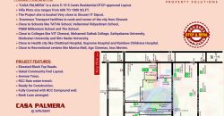 Dtcp/rera Approved Plots For Sale In Omr Siruseri , Diamond Reality Casa Palmera – Rs 4600 /Sqft